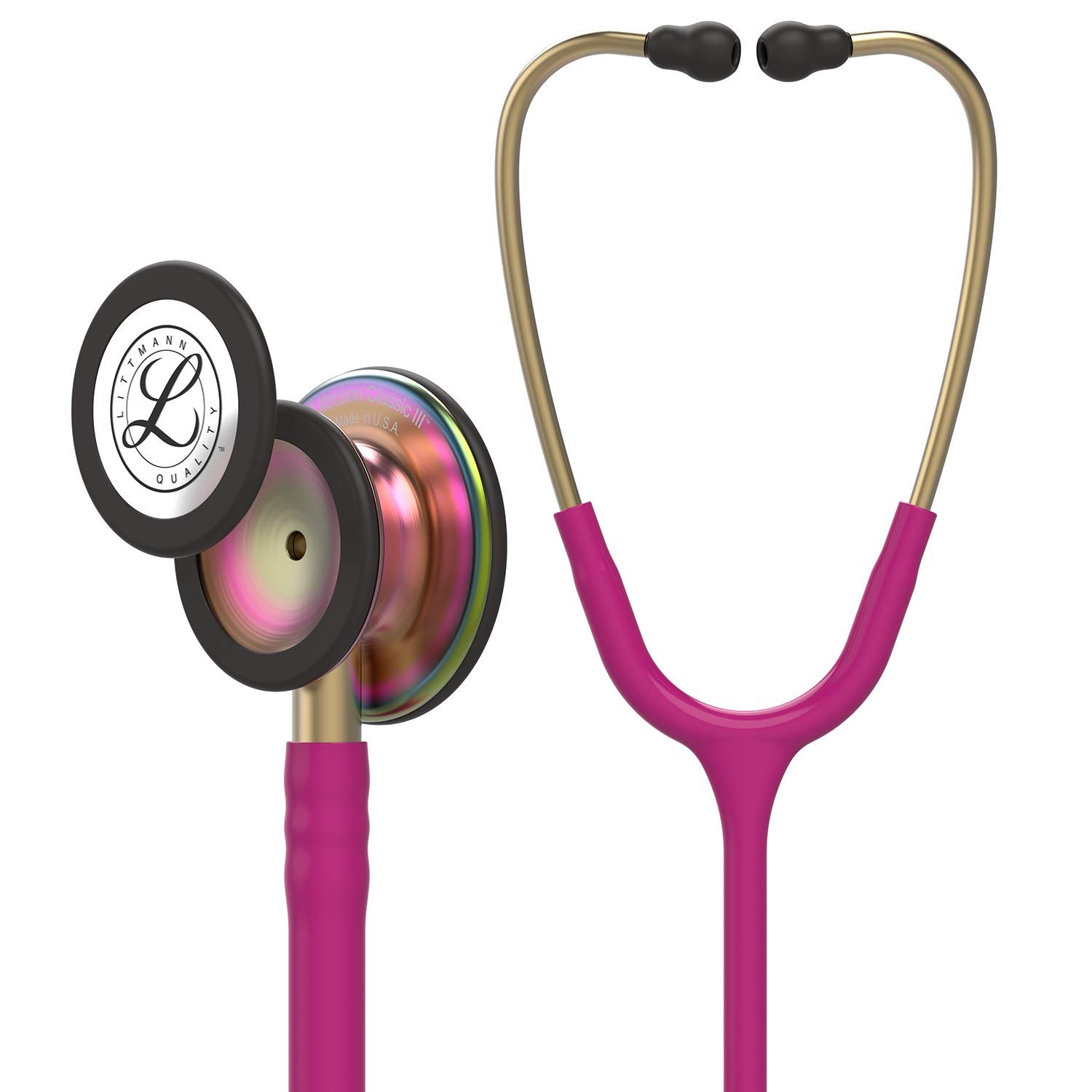 3M-Littmann-Classic-III-Monitoring-Stethoscope-Rainbow-Finish-Raspberry-Tube-27-inch-5806-TzfsN-image