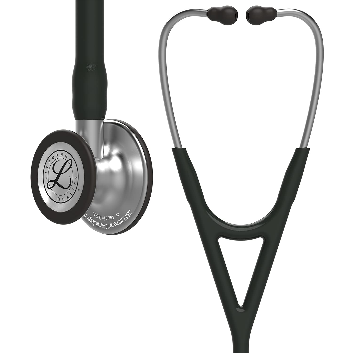 3M-Littmann-Cardiology-IV-Diagnostic-Stethoscope-Standard-Finish-Black-Tube-Stainless-Stem--Headset-6152-vWM5E